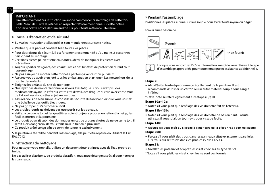 Poly-Tex Palermo - Gazebo 3600 User Manual | Page 4 / 29