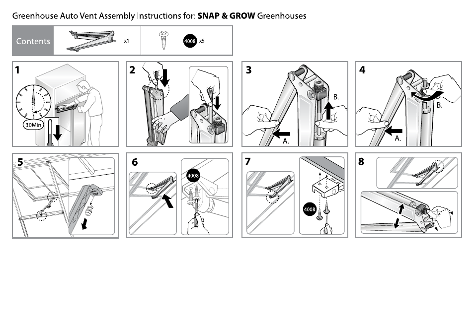 Poly-Tex Automatic Vent Opener For All PALRAMs Greenhouses User Manual | Page 3 / 4