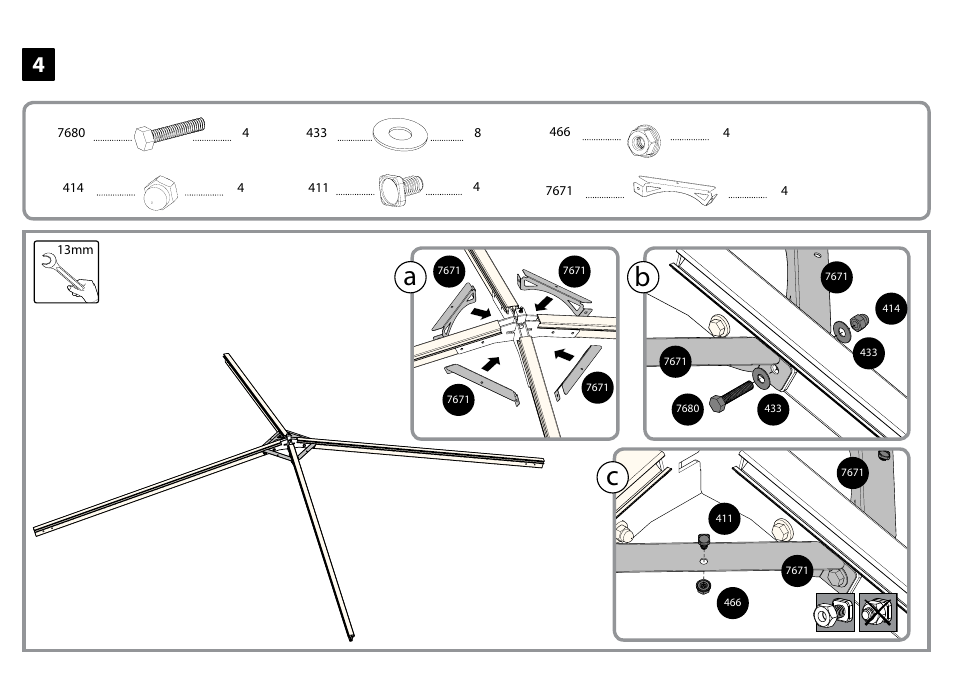 Ba c | Poly-Tex Palermo - Gazebo 3000 User Manual | Page 14 / 30