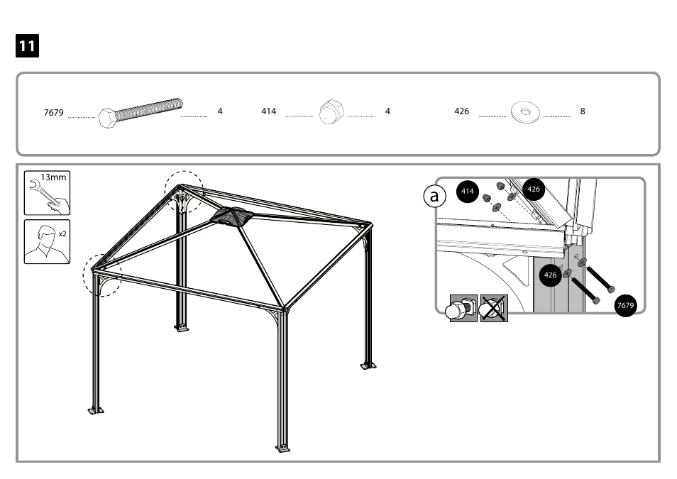 Poly-Tex Palermo - Gazebo 3000 User Manual | Page 21 / 30