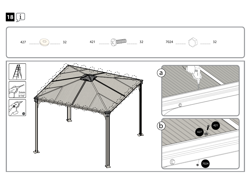 Poly-Tex Palermo - Gazebo 3000 User Manual | Page 28 / 30