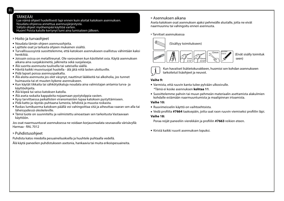 Poly-Tex Palermo - Gazebo 3000 User Manual | Page 7 / 30