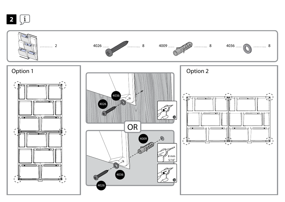 Option 2 option 1 | Poly-Tex PlantScape User Manual | Page 8 / 11