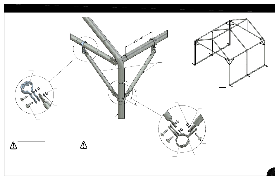 Corner diagonal braces | Poly-Tex CC5000 User Manual | Page 8 / 11