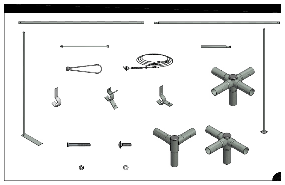 Parts identification | Poly-Tex SUN SHADOW shade structure system User Manual | Page 4 / 11