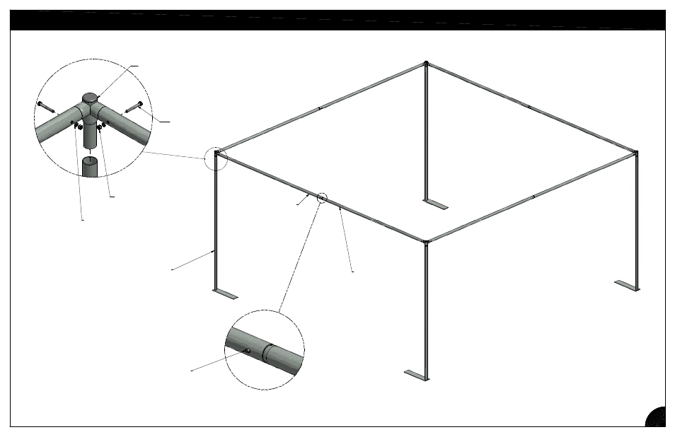 Frame assembly | Poly-Tex SUN SHADOW shade structure system User Manual | Page 5 / 11