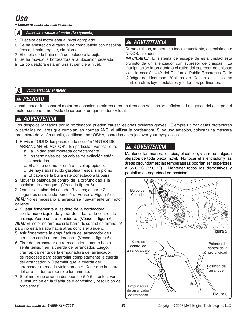 Peligro, Advertencia | Powermate P-WLE-1639 User Manual | Page 32 / 44