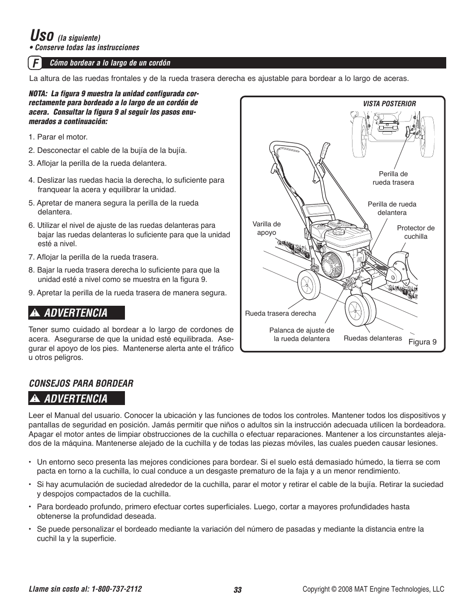 Advertencia | Powermate P-WLE-1639 User Manual | Page 34 / 44