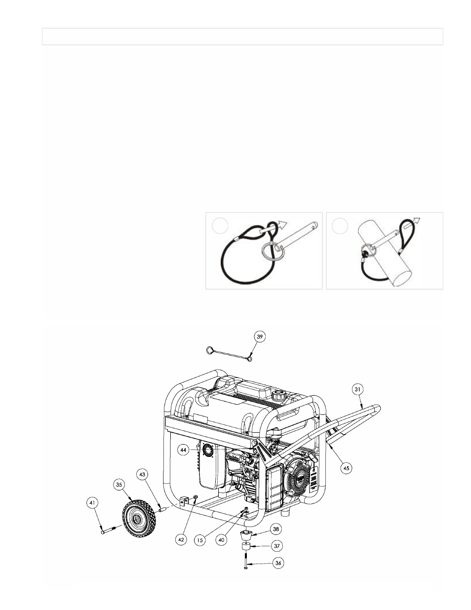 L'installation de kit de transport | Powermate PC0435003 User Manual | Page 5 / 12