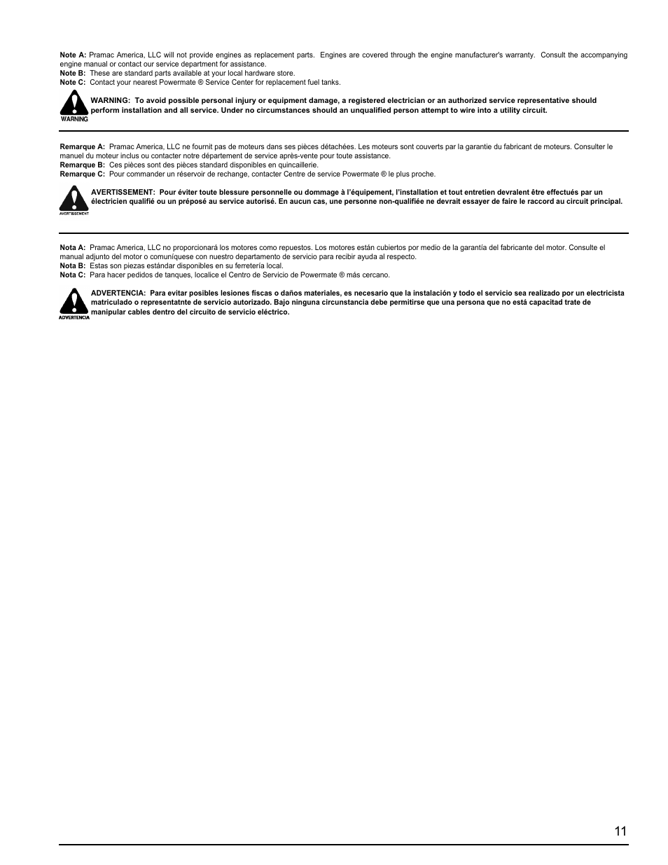 Powermate PC0497000 User Manual | Page 11 / 12