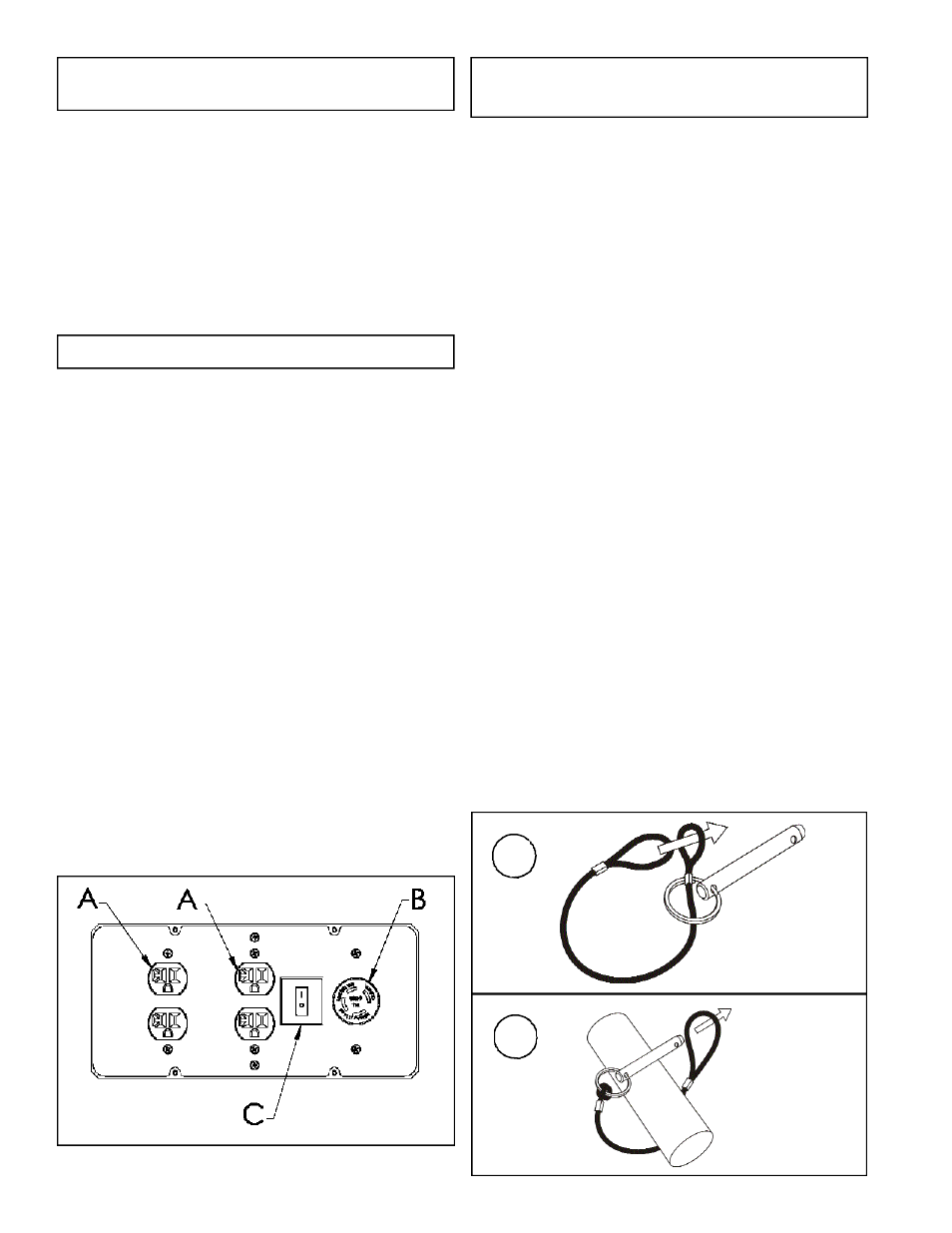 Panel de control, Instalacion del juego de transport | Powermate PC0545007 User Manual | Page 6 / 12