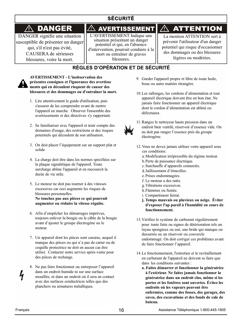 Powermate PM0103008.01 User Manual | Page 16 / 44