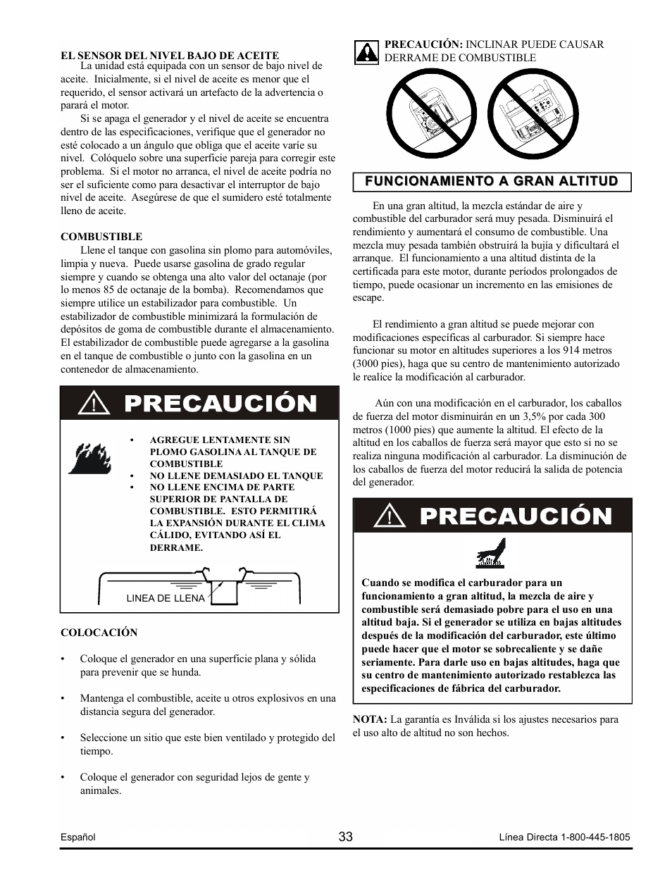Powermate PM0103008.01 User Manual | Page 33 / 44