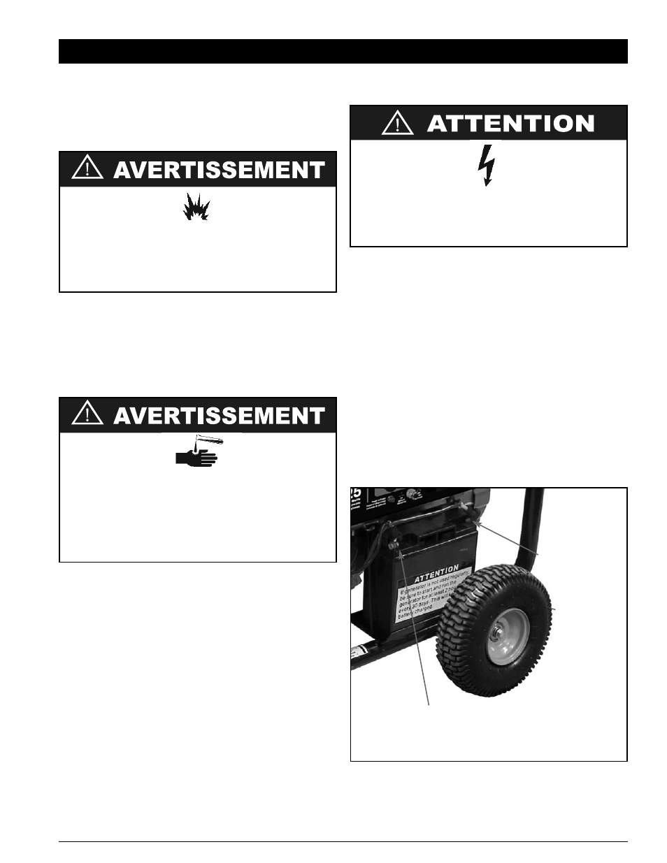 Démarrage électrique | Powermate PM0106500.02 User Manual | Page 23 / 48
