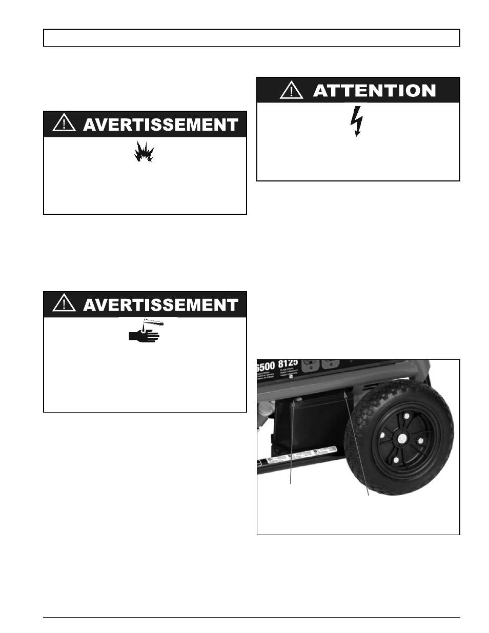 Démarrage électrique | Powermate PM0106507 User Manual | Page 23 / 48