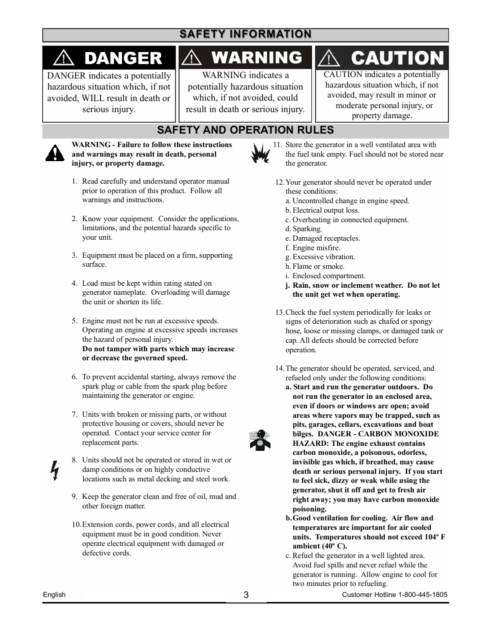 Powermate PM0123250.03 User Manual | Page 3 / 40