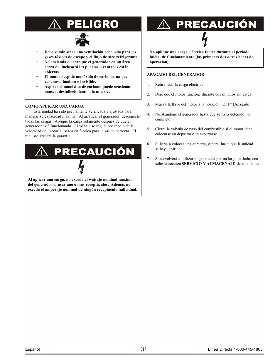 Powermate PM0123250.03 User Manual | Page 31 / 40