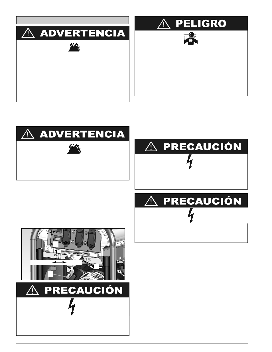 Arranque del, Arranque del unidad unidad | Powermate PM0125500 User Manual | Page 28 / 40