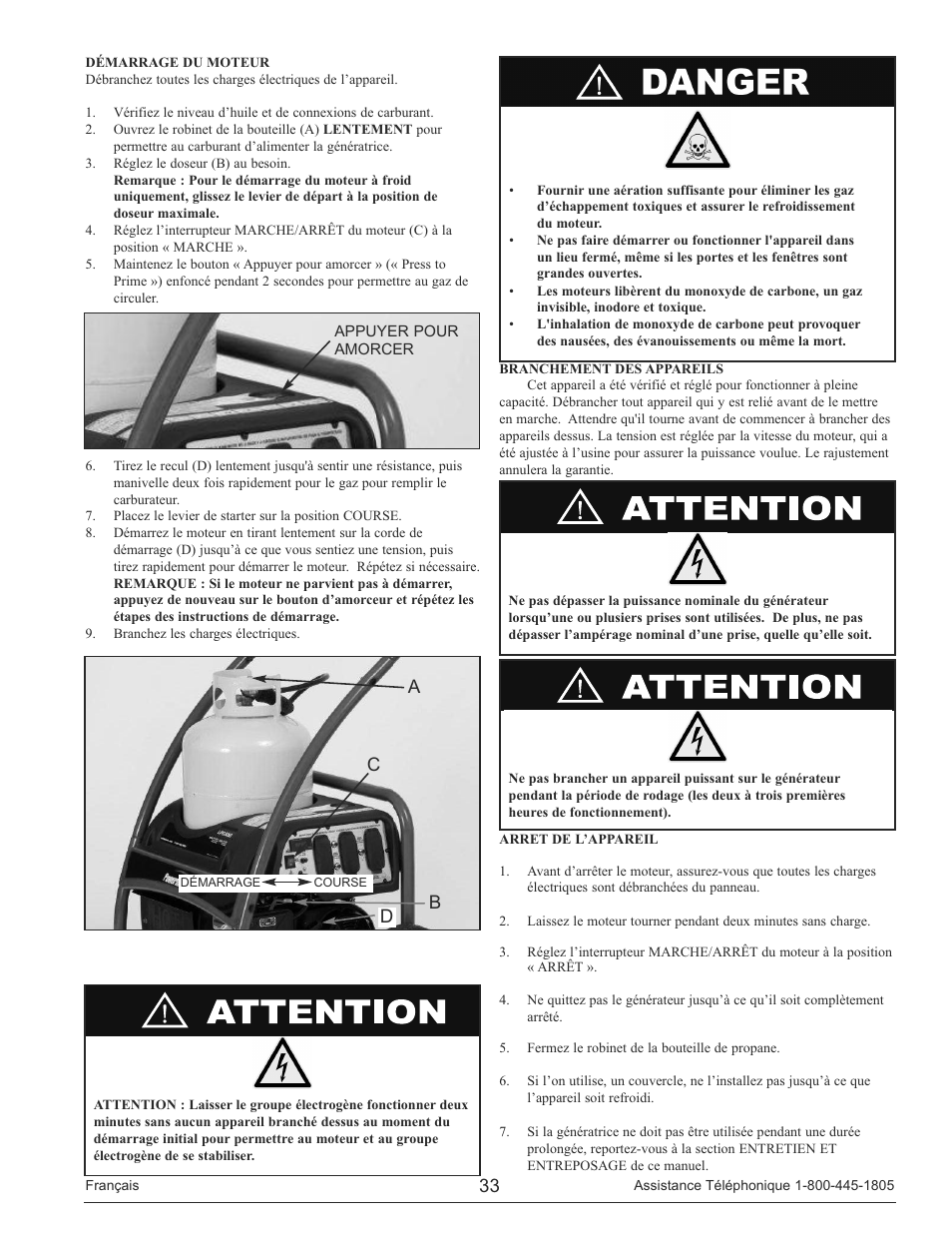 Da c b | Powermate PM0133250 User Manual | Page 33 / 64