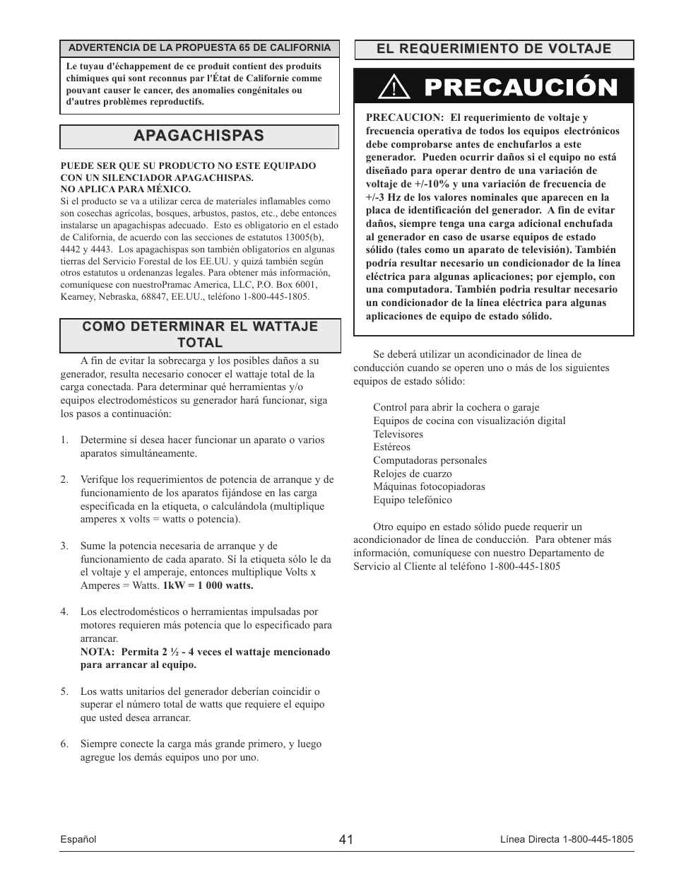 Apagachispas | Powermate PM0133250 User Manual | Page 41 / 64