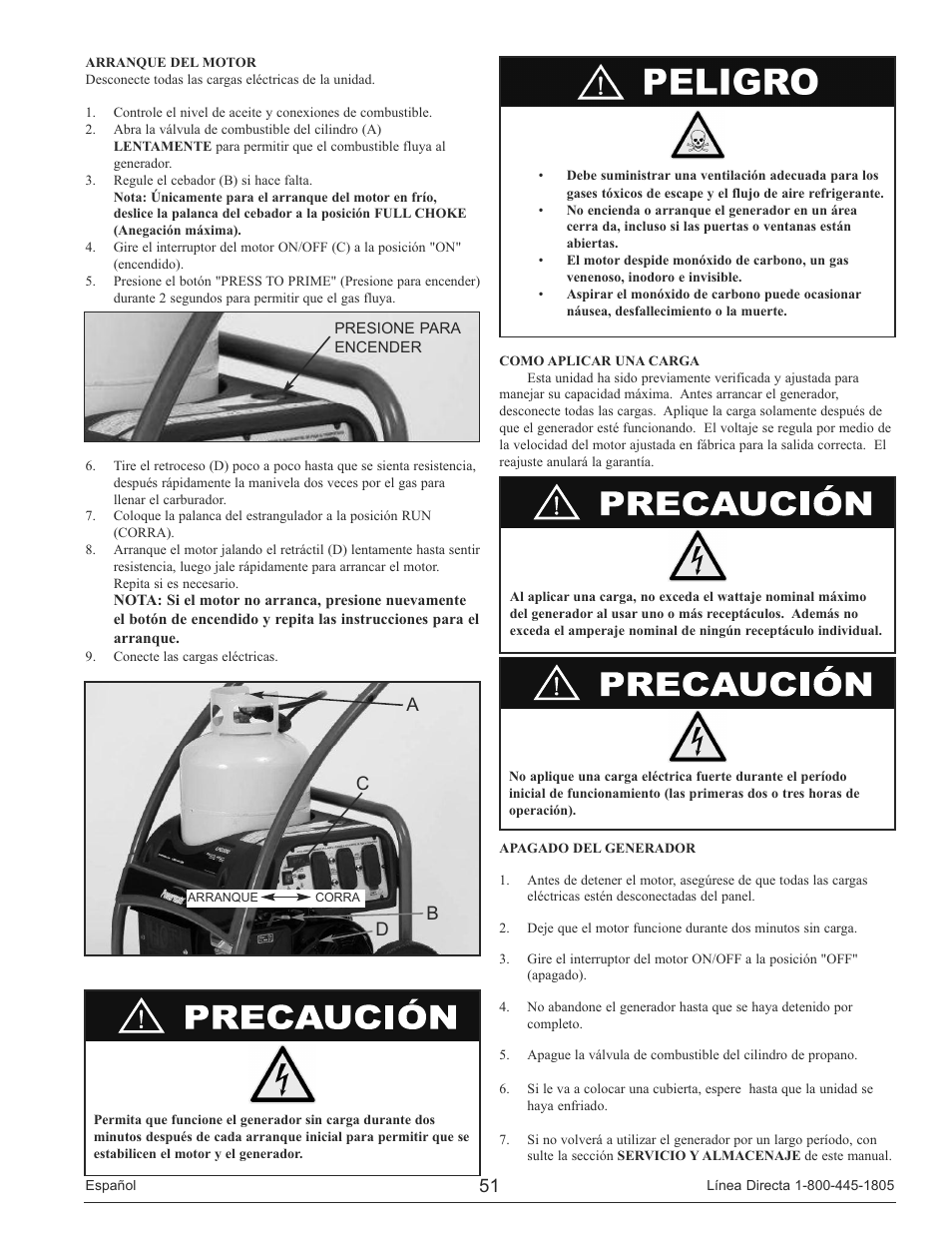 Da c b | Powermate PM0133250 User Manual | Page 51 / 64