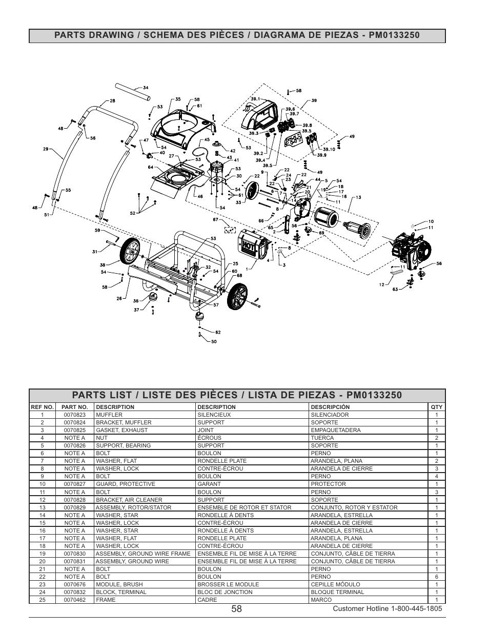 Powermate PM0133250 User Manual | Page 58 / 64