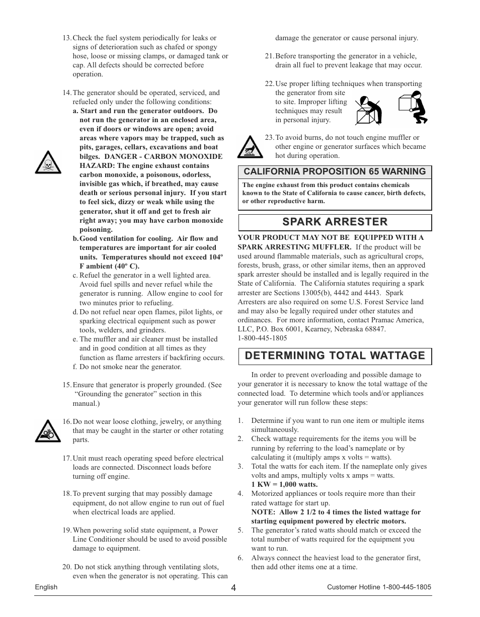 Spark arrester | Powermate PM0141200 User Manual | Page 4 / 48