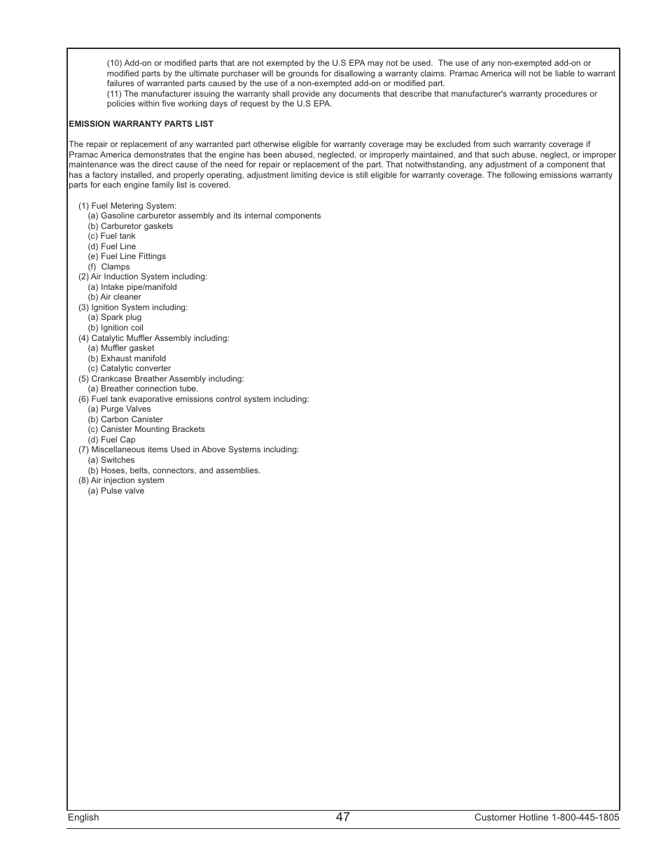 Powermate PM0143250 User Manual | Page 47 / 48
