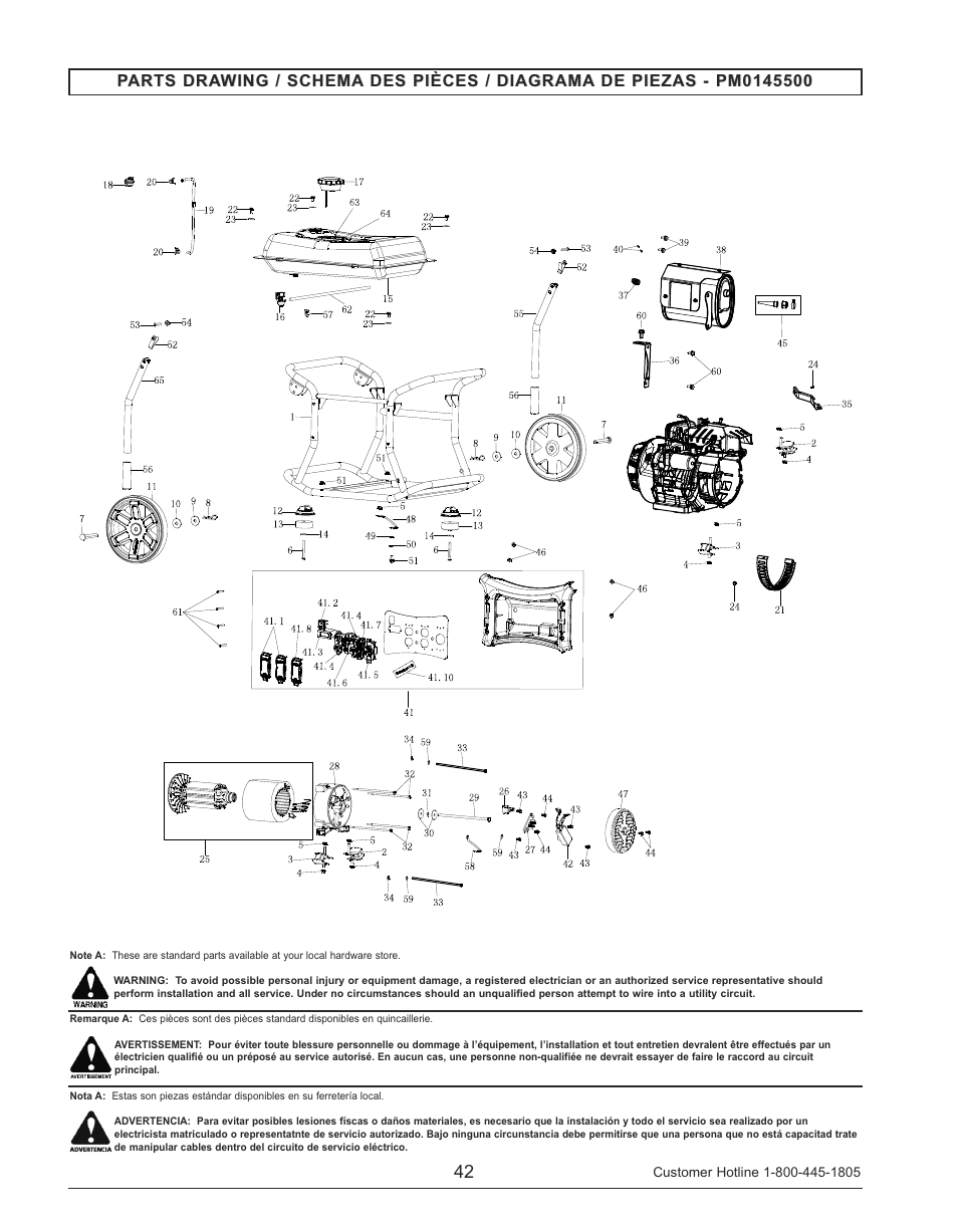 Powermate PM0145500 User Manual | Page 42 / 48