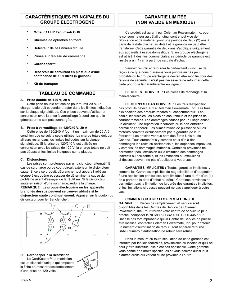 Powermate PM0525300 User Manual | Page 3 / 8