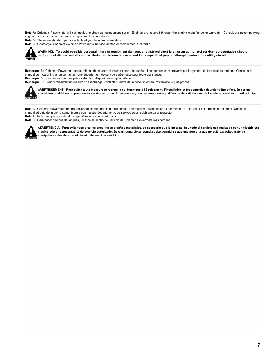 Powermate PM0525300 User Manual | Page 7 / 8
