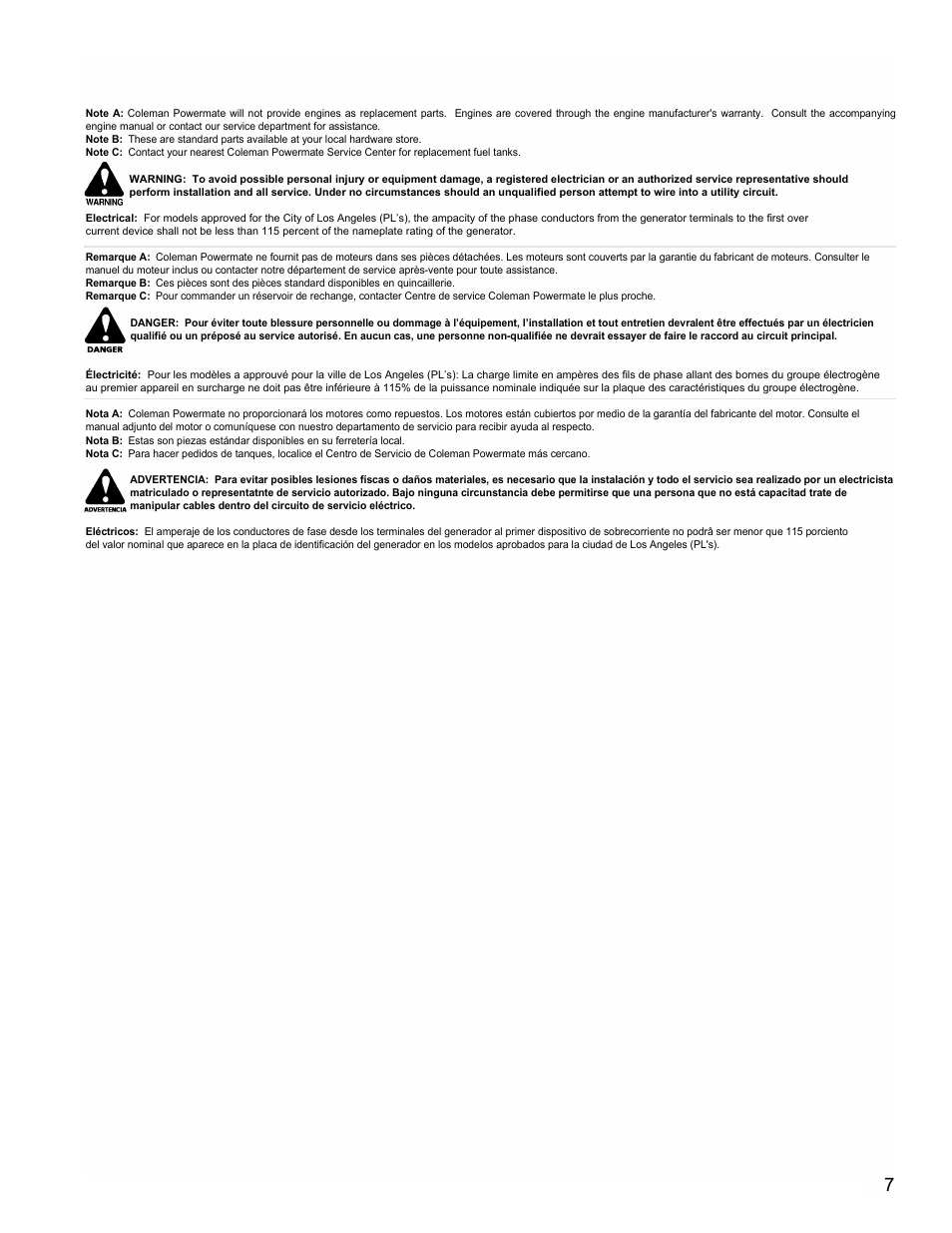 Powermate PM0525300.19 User Manual | Page 7 / 8