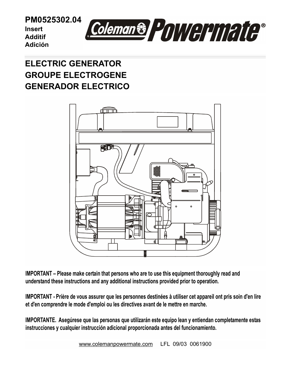 Powermate PM0525302.04 User Manual | 8 pages