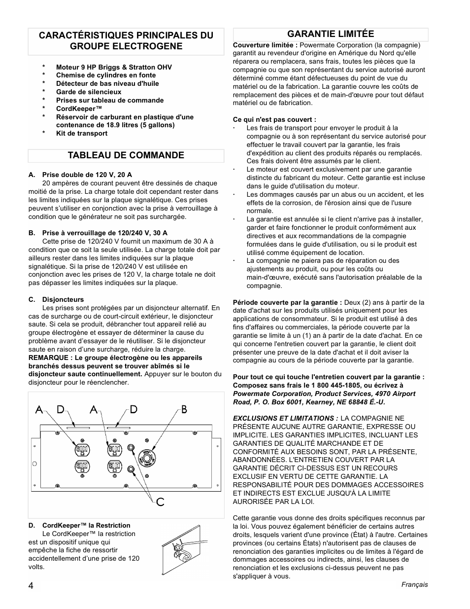 Powermate PM0535001 User Manual | Page 4 / 12