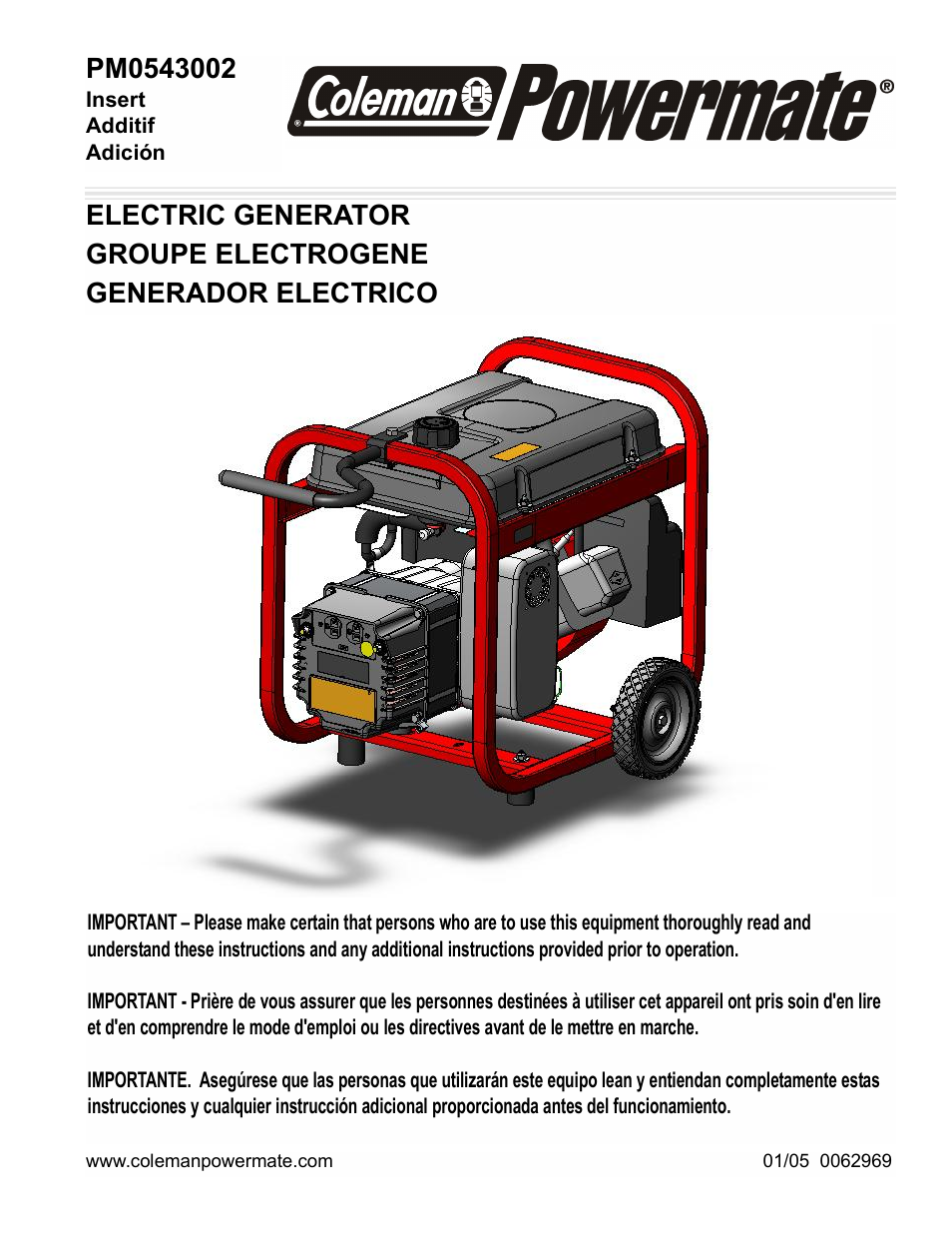 Powermate PM0543002 User Manual | 12 pages