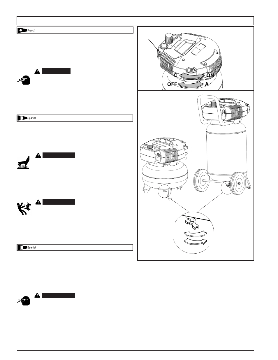 Mode d’emploi \ instrucciones operativas | Powermate CL0552709 User Manual | Page 13 / 24