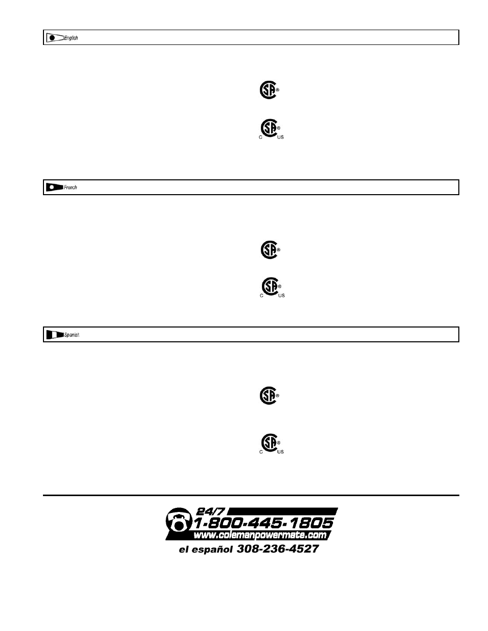 Powermate SPA0502054 User Manual | Page 24 / 24