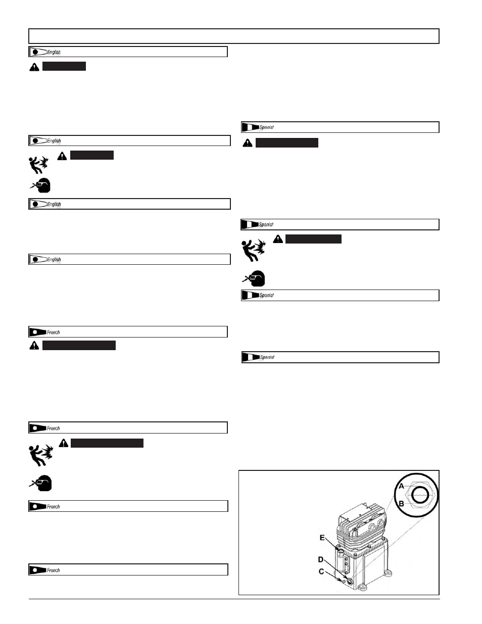 Maintenance \ entretien \ mantenimiento | Powermate CTA5590856 User Manual | Page 15 / 28