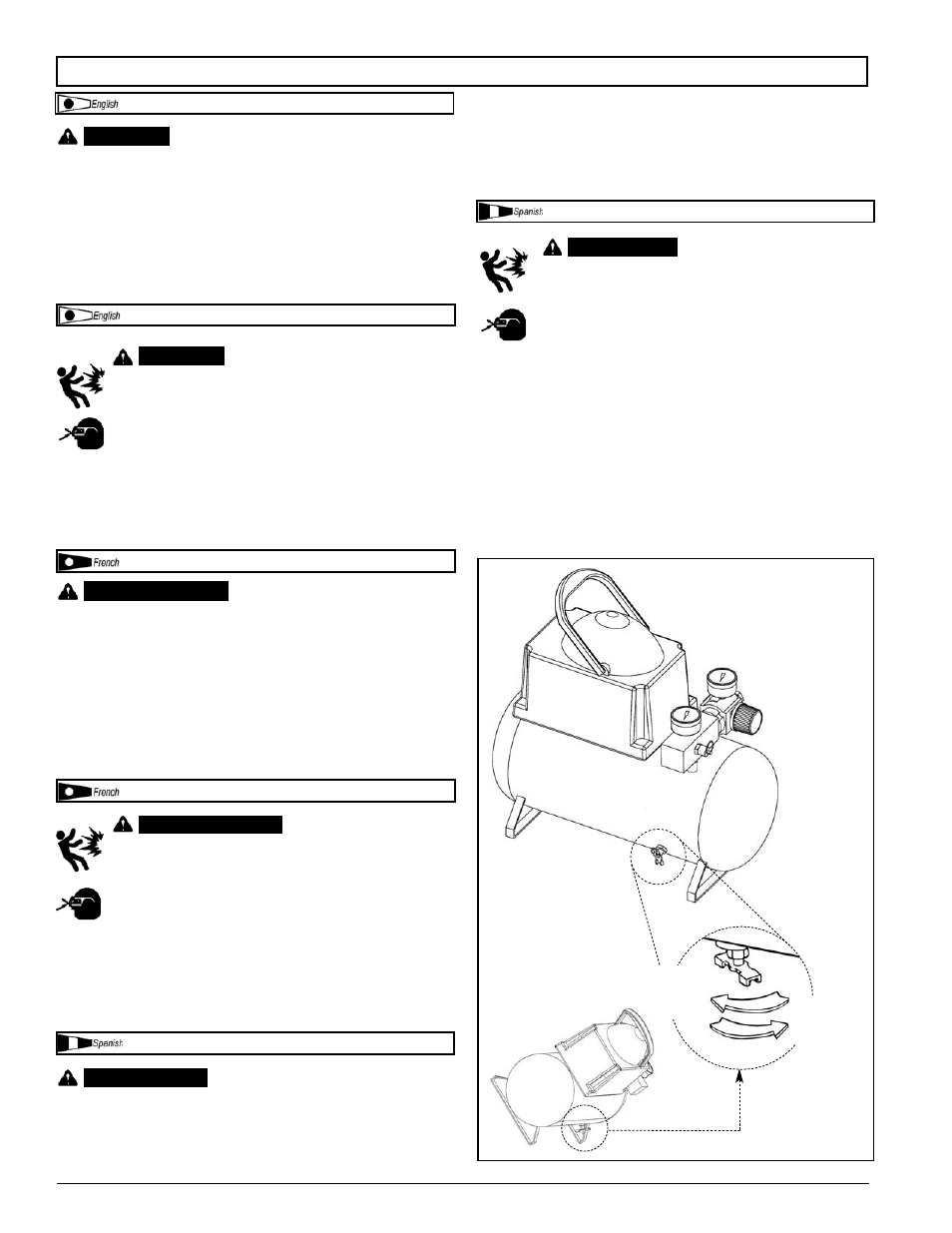 Maintenance \ entretien \ mantenimiento | Powermate DP0000201 User Manual | Page 13 / 20