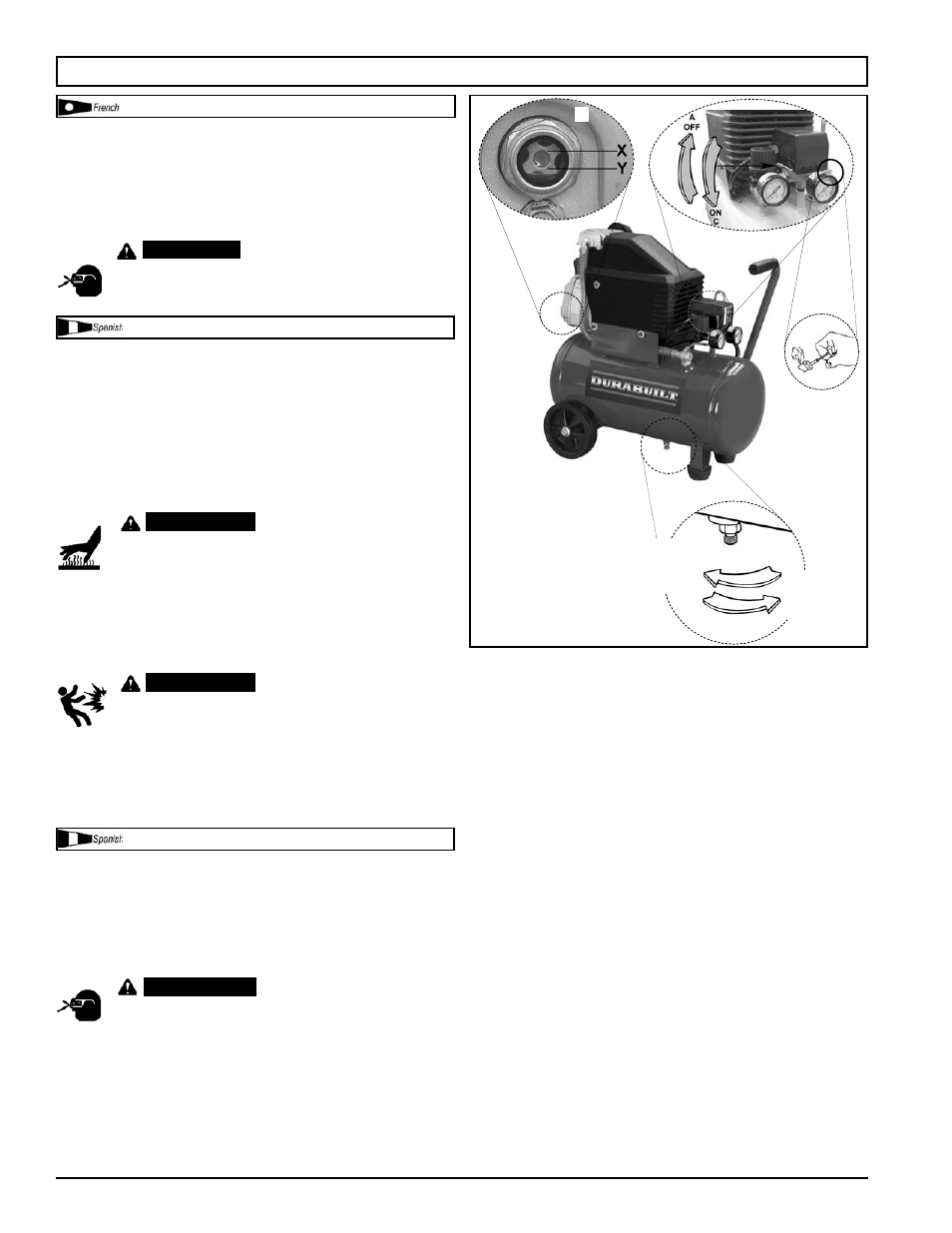 Mode d’emploi \ instrucciones operativas | Powermate DP0200604 User Manual | Page 13 / 24