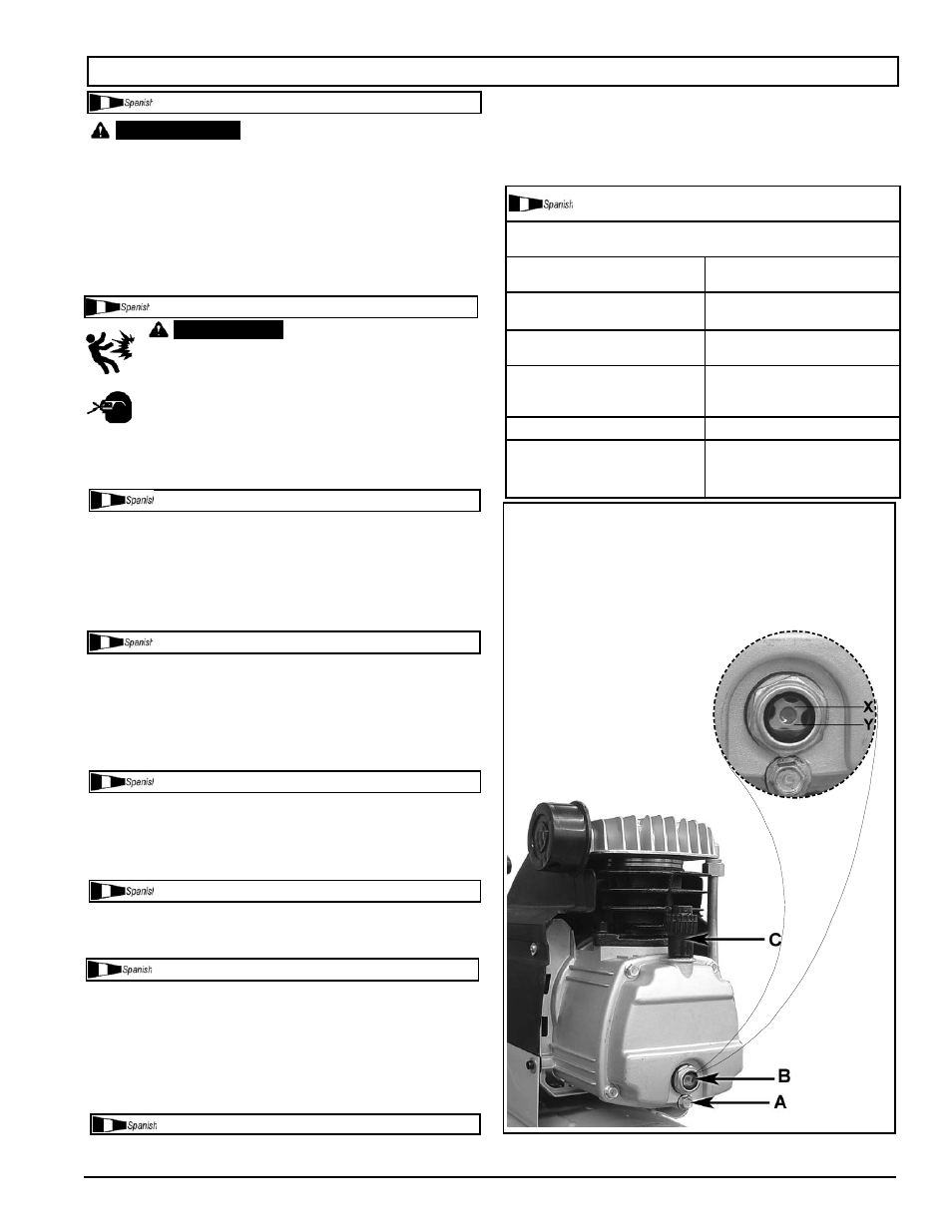 Mantenimiento, Entretien péridique | Powermate DP0200604 User Manual | Page 16 / 24