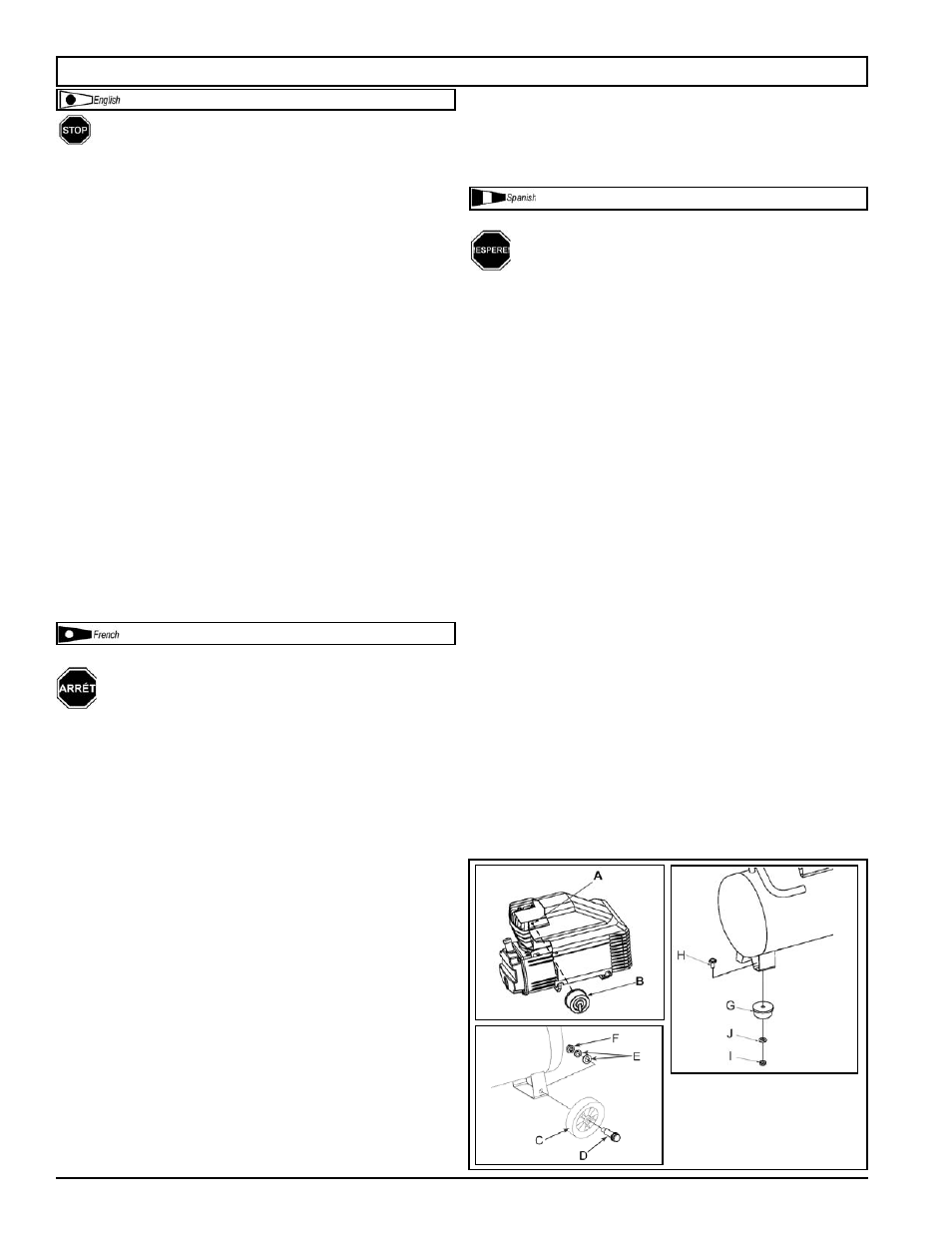 Assembly / assemblage / montaje | Powermate DP0200604 User Manual | Page 7 / 24