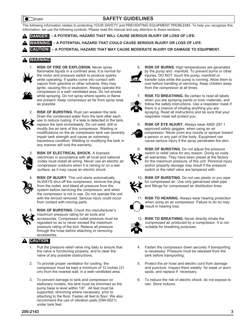 Safety guidelines | Powermate IH9919946 User Manual | Page 3 / 30