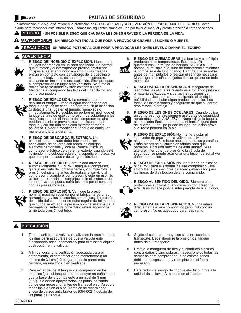Pautas de seguridad | Powermate IH9919946 User Manual | Page 5 / 30