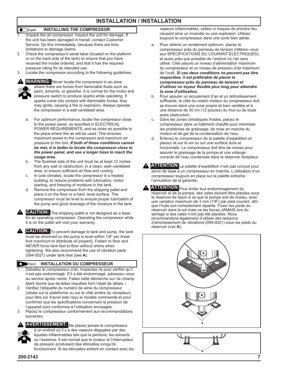Installation / installation | Powermate IH9919946 User Manual | Page 7 / 30