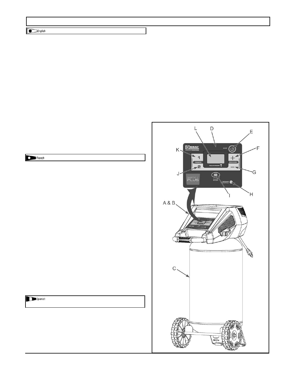 Overview \ vue d’ensemble \ resumen general | Powermate KLA1581009 User Manual | Page 6 / 23