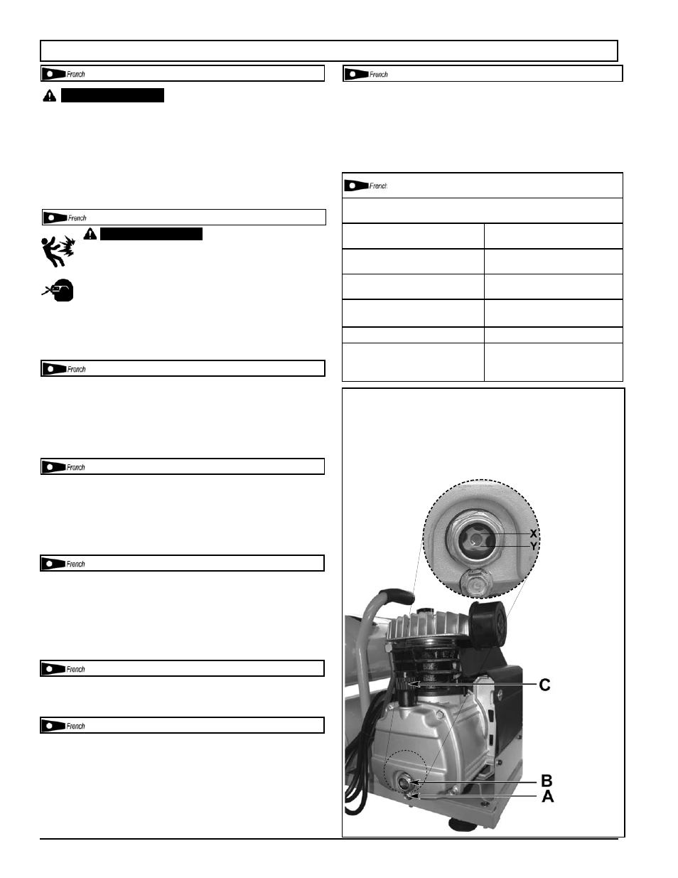 Entretien, Intervalos de servico | Powermate PS0200404 User Manual | Page 15 / 24