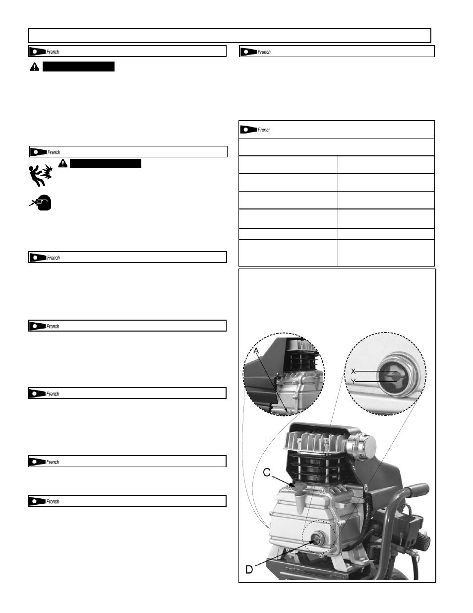 Entretien, Intervalos de servico | Powermate VL1181504 User Manual | Page 15 / 24