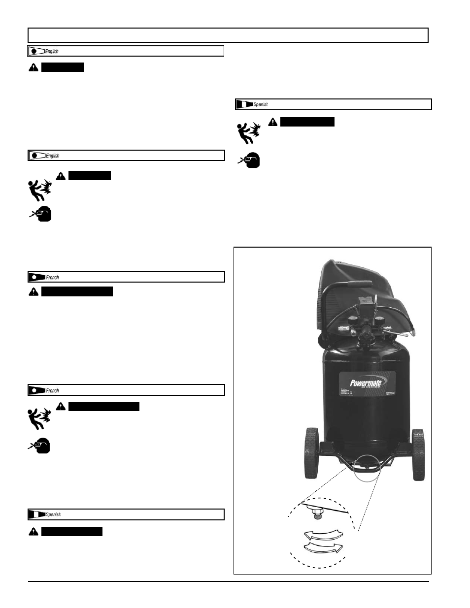 Maintenance \ entretien \ mantenimiento | Powermate VLP0881203 User Manual | Page 13 / 20