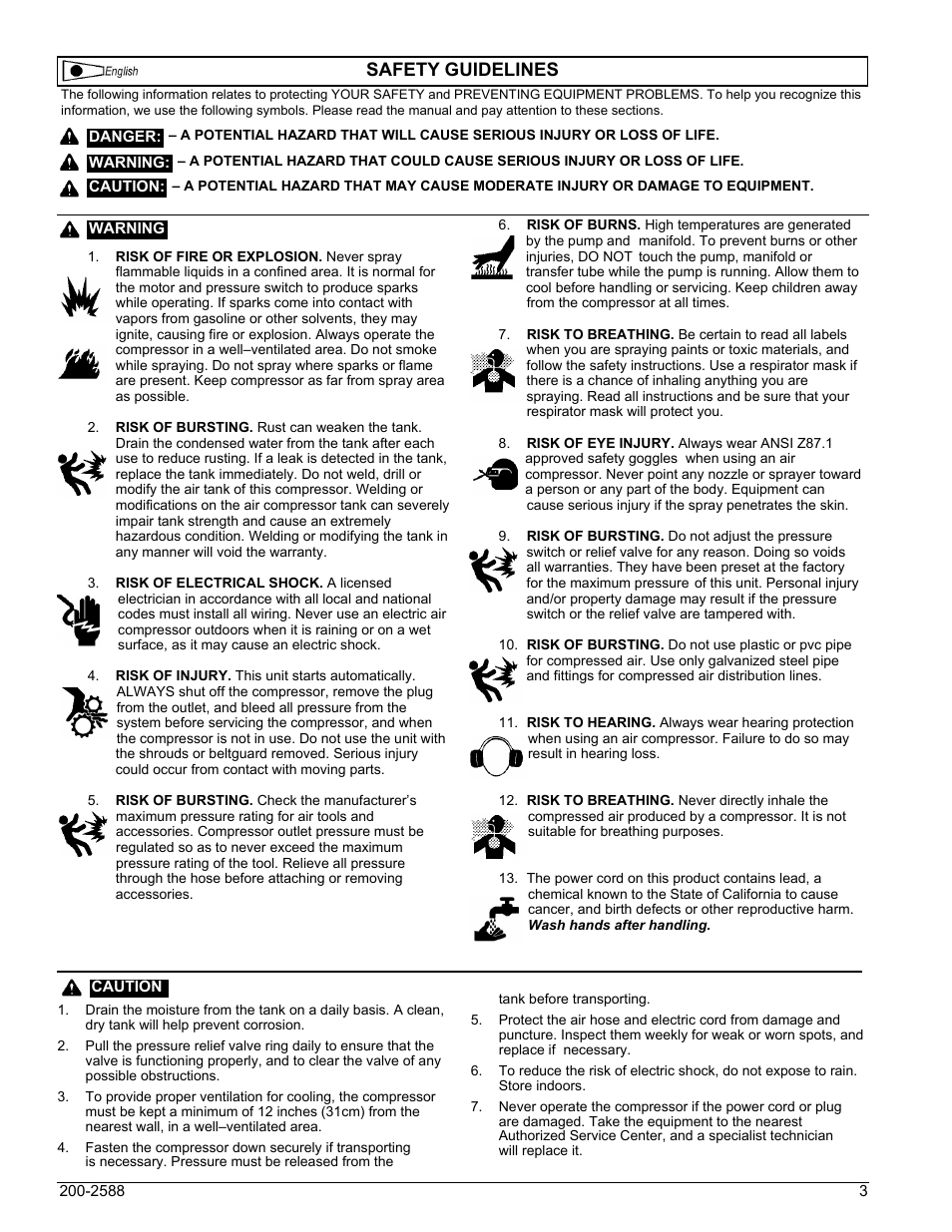 Safety guidelines | Powermate VN0000101 User Manual | Page 3 / 20
